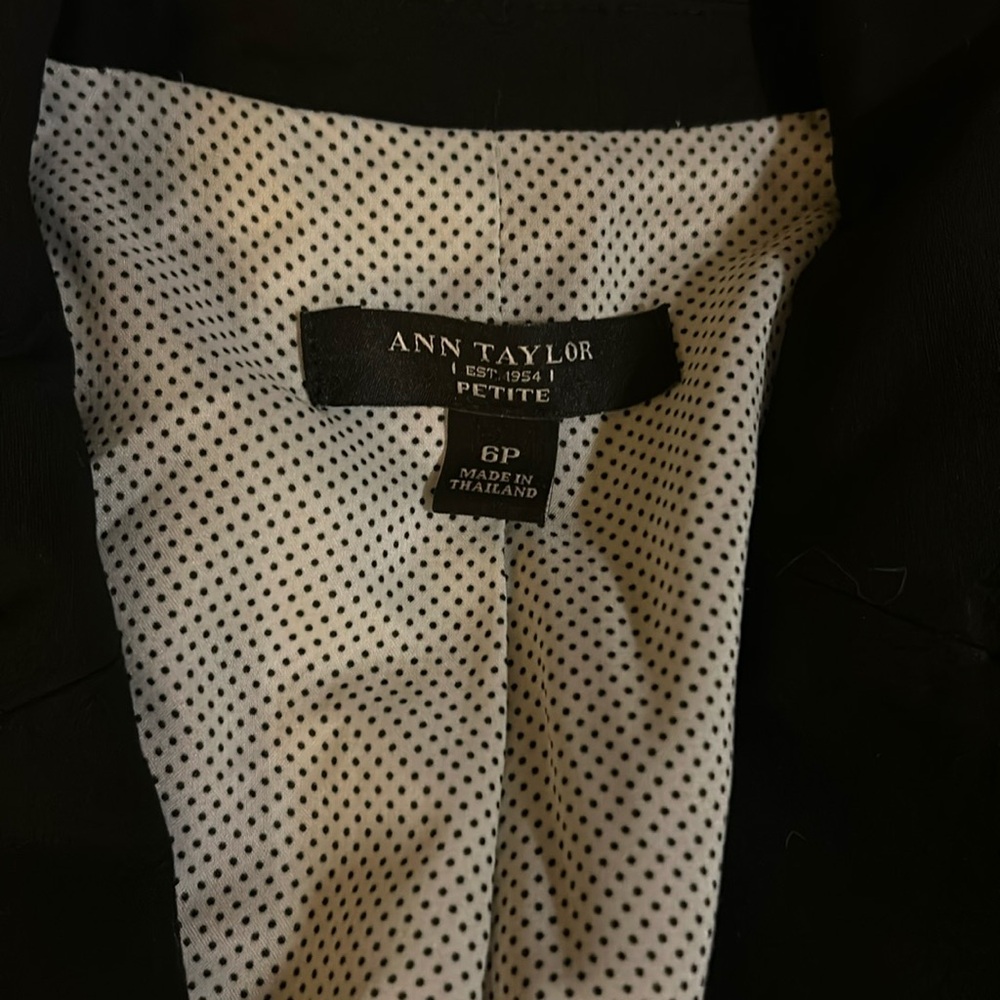 Black Ann Taylor blazer.
